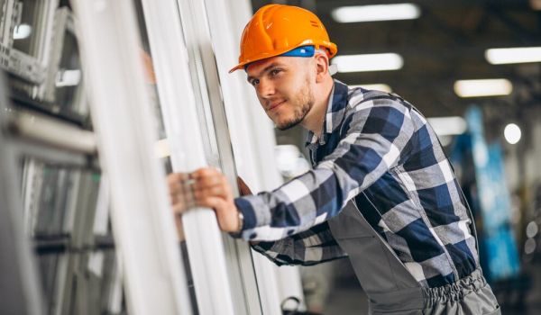 A man is relacing the window