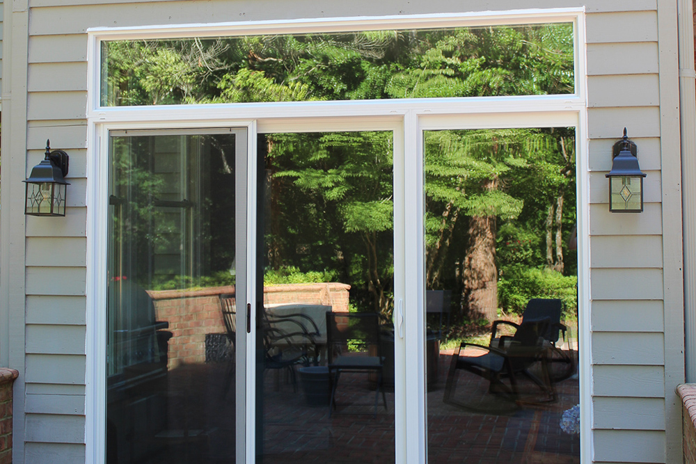 New sliding glass door